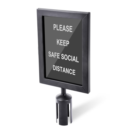 Standard Sign Holder 8.5"x18", Black